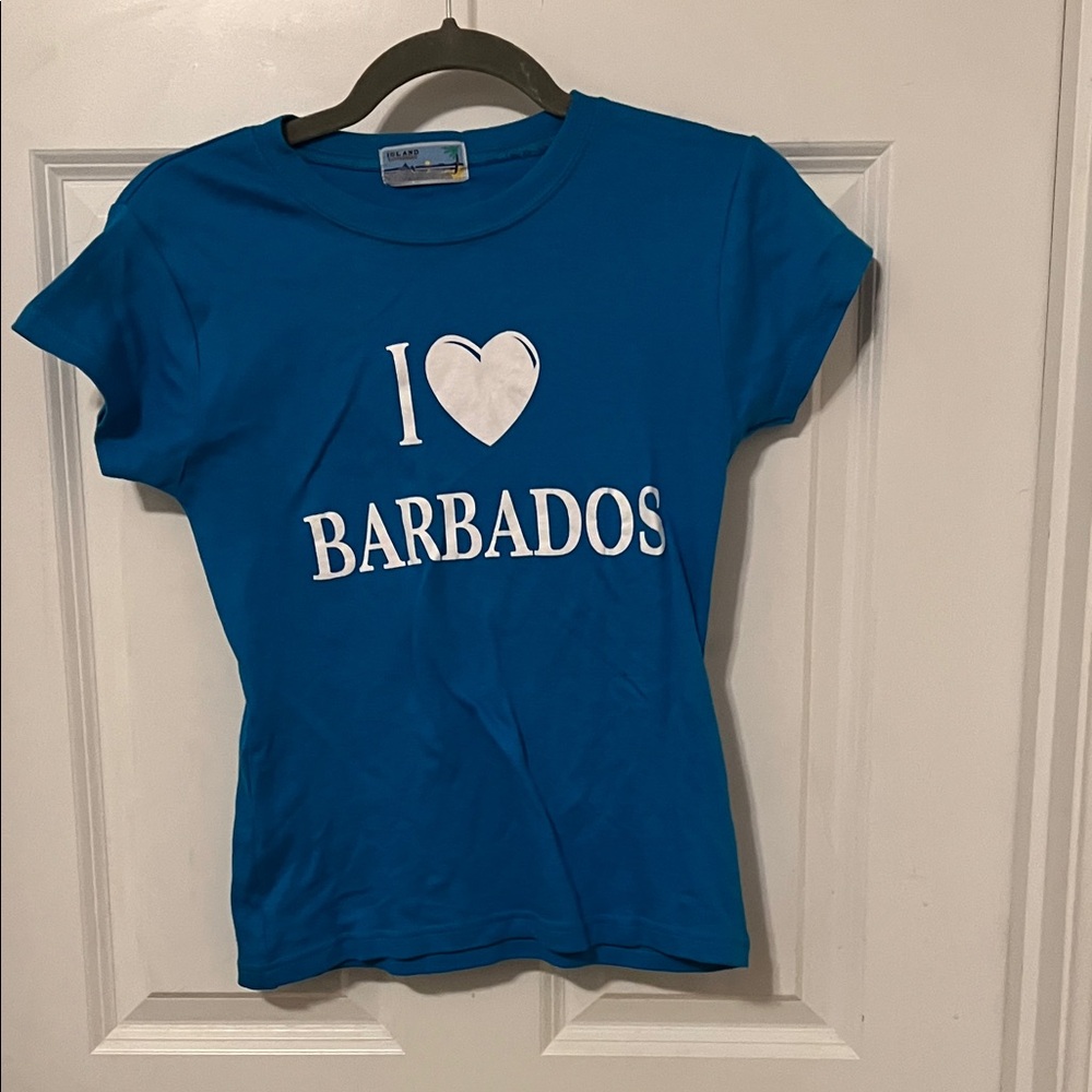 Barba Blue 'I Love Barbados' Kids Tee